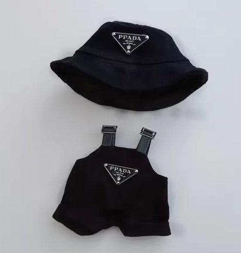 Designer-Inspired - Fishing Overalls + Matching Hat